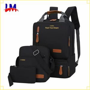 LM-Ensemble de sac à dos pour ordinateur portable 3 en 1-Noir