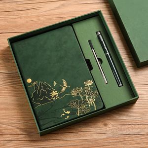 Un carnet au format paysage de style chinois - idéal pour le bureau, la prise de notes, l'organisation et les cadeaux.