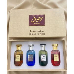 Coffret 4 Parfums 30ml – Senteurs Orientales Longue Tenue – Idéal Cadeau Femme & Homme