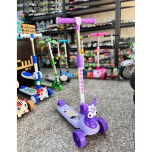 Trottinette pour garçons et filles de plus 3 ans, hauteur réglable, modèle pliable à trois roues