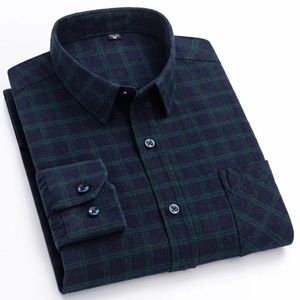 Chemise pour hommes à manches longues 100% en coton