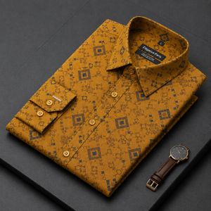 Chemise pour hommes à manches longues 100% en coton