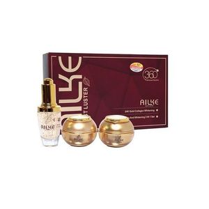 Ailke Kit Ailke 3 en 1 Collagène 24K Or Revitalisant et Blanchissant