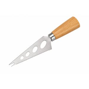 Couteau à Fromage Premium en Acier Inoxydable avec Manche en Bois Naturel