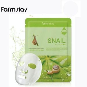 Farmstay FARMSTAY VISIBLE DIFFERENCE MASK SHEET SNAIL - Masque en tissu ? la mucine d'escargot pour r?g?n?rer, raffermir et booster l'hydratation.