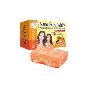 Savon Nano Extra  Eclaicissant Papaye & Carotte - Qualité Thaïlandaise
