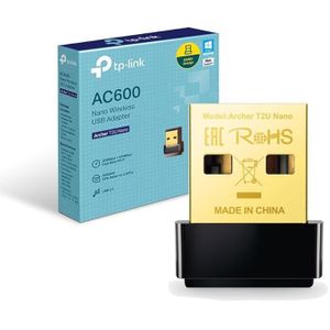 TPLink Clé WiFi AC600 Mbps Archer T2U Nano, Adaptateur USB WiFi, dongle WiFi
