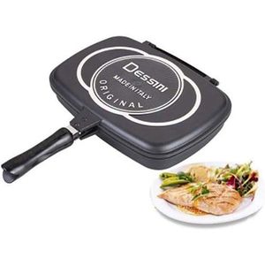 General Dessini Poêle De Grille à Double Face Hyper Résistante - 32Cm