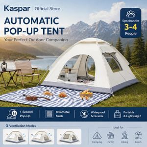 Tente de camping extérieure - facile à monter, protectrice contre le soleil, portable, adaptée pour 2-3 personnes
