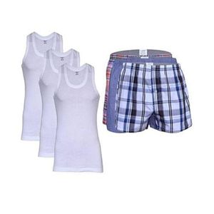 Pack De 3 Caleçons + Sous-Vêtements Homme - Coton - Blanc