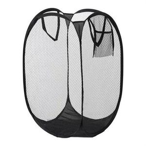 Panier à linge sale, panier à linge en maille de grande capacité, ventilé, pliable, portable pour vêtements, jouets, rangement, sac de rangement pour salle de bain