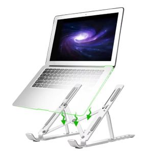 High Quality Laptop Stand - Creative Folding Storage refroidit naturellelement l'ordi Support pour ordinateur portable pliant créatif en aluminium de qualité supérieure support tablette - gris