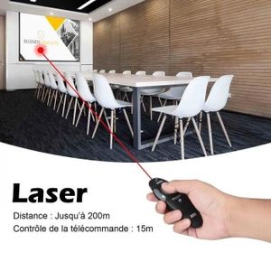 Autre Télécommande Pointeur Laser de présentation PowerPoint - diaporama professionnel avec mini récepteur de signal RF 2,4GHz