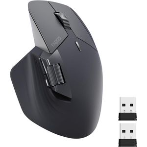 Rapoo Souris sans fil - Capteur HD 4000 dpi - 10 boutons - molette silencieuse