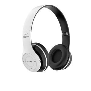 TWS Casque Bluetooth p47 EXTRA BASS FM Radio AIR EAR PODS MP3 Player with Mic for Mobile Phone Tablet PC (air ear pod p 47) - Blanc c2