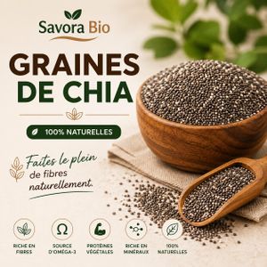 Graines de Chia 100g – Vitalité & Alimentation Équilibrée