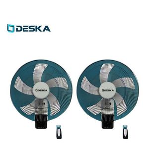 Deska 2 Ventilateurs muraux avec télécommande 18 Pouces - FW-47NO - Noir