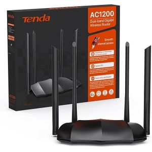 AC8 AC1200 WiFi Router Wireless Router, Dual Band 5GHz2.4GHz 3 Gigabit WAN/LAN Ports, 4x6dBi Antennas, Repeater Access Point Mode, Beamforming, MU MIMO, APP Control, IPv6, WPS