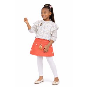 Other Girls' Summer Set – Embroidered Top & Sumo Ruffle Shirt