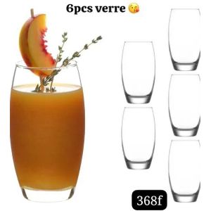 White Label Lot de 6 verres à jus