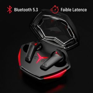 Écouteurs Bluetooth Gaming Sans Fil TWS - Bluetooth 5.3 - Son HD - Faible Latence - Micro HD - Boîtier de Charge - Noir