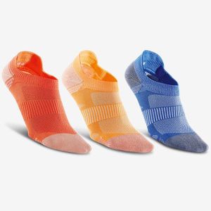 Newfeel Chaussettes Marche Sportive/Nordique Ws 500 Invisible Fresh Rouge / Orange / Bleu