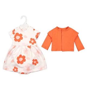 Ensemble Robe à Fleurs et Petit Gilet - 2 Pièces