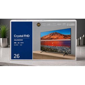 TV Crystal FHD 26" - Modèle 26J260SW - Full HD - HDMI/AV/USB - AC/DC 12V - Neuf 2026