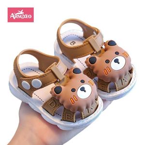 Arsuxeo Sandales pour bébés et enfants – Chaussures pour garçons (Motifs dessins animés)