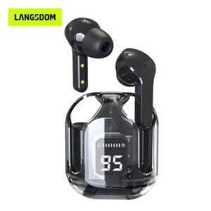 Original Air Ear pod PRO ultrapods max avec réduction de bruit environnementale ENC TN56A air boîtier avec affichage LED, grand frère de A31 air31 écouteurs Bluetooth tactile avec ultra Bass, pro air TN56A - NOIR