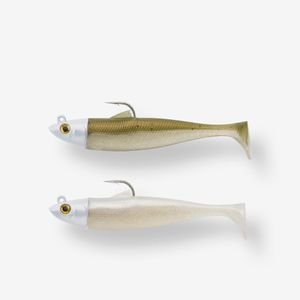 Caperlan COMBO leurres souples Shad OSARDA 80 Ayu/Blanc