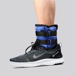 Poids pour chevilles, 2 pièces 11,8 x 4,7 pouces en tissu Oxford bleu + sable ordinaire pour jambes, chevilles, poignets, sacs de sable, poids pour jambes, poids pour bras, crochet haute résistance