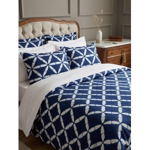 Drap double lit + taies oreillers - 100% coton - 6 pièces (1 drap thioub, 1drap uni , 4 taies oreillers)