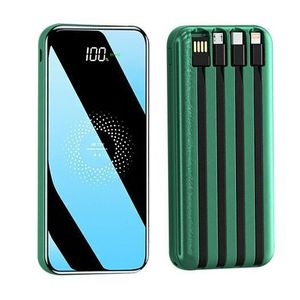 Gen Batterie externe portable 10000 mAh avec câble intégrés, XY-377, affichage numérique LED.