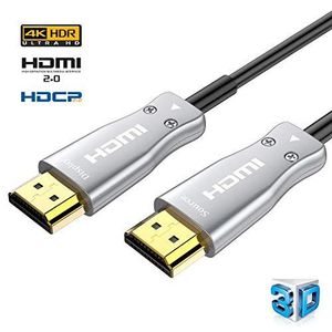 Câble HDMI AOC Fibre Optique - Câble HDMI 2.0 UHD 4K 60Hz HDR 4: 4,18Gbps Ethernet pour HDTV, TV, Xbox, PS4, Monitor, 50 m