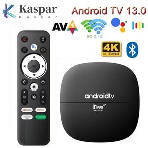 Lecteur multimédia 4K HD : Smart TV Box Android 13, double Wi-Fi, Quad Core