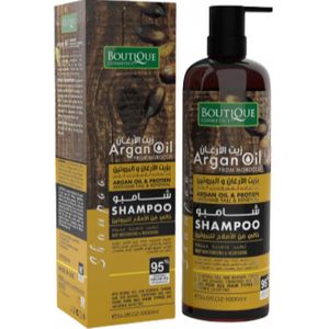 Boutique Shampoing à l'huile d'argan et aux protéines pour lutter contre la chute des cheveux et favoriser leur repousse - 1000 ml