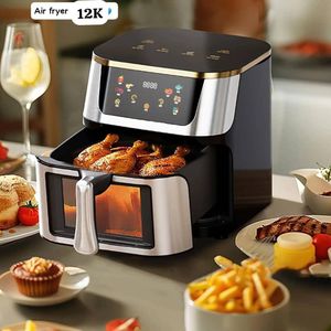 Air Fryer, 12L Friteuse, Sans Huile, 2800W, 8 Programmes