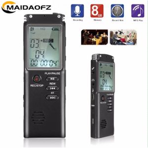 MAIDAOFZ Enregistreur Vocal Audio Numérique LCD USB Dictaphone Lecteur MP3-noir