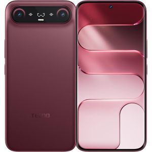 Tecno Camon Slim - 4G Ecran 6.78" - ROM 256Go - RAM 8Go - Caméra arrière 50MP+8MP-Camera front 32MP Batterie 6150mAh- Burgundy Red