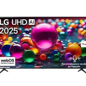 LG TV Smart TV UHD AI UA85 4K 65 pouces Télécommande AI Magic Remote HDR10 webOS25 2025