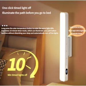 General Lampe de table tactile – Lampe de bureau magnétique pour la lecture, les placards, les miroirs et le chevet – Veilleuse rechargeable