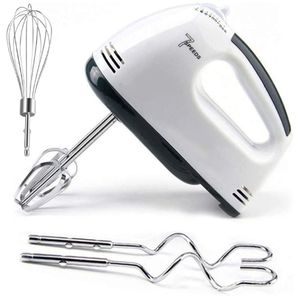 Flushrenic Mixeur à main électrique - mixeur de cuisine portable à 7 vitesses électrique, avec 5 accessoires en acier inoxydable, pour mélanger biscuits, gâteaux, œufs et pâtes