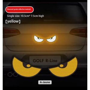 Lot de 2 autocollants réfléchissants mignons anti-collision pour voiture