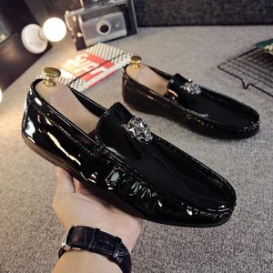 VANHUHU VANHUHU Men's Brown Slip-On Formal Loafers - EU 41-45, Textile & Leather