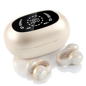 Écouteurs sans fil à clip d'oreille pour le sport, écouteurs Bluetooth 5.4 à faible latence avec son stéréo Hi-Fi et réduction du bruit lors des appels, idéaux pour la course à pied et la salle de sport