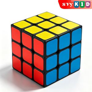 STY Puzzle éducatif classique 3x3 Magic Cube pour enfants et ados (14 ans)