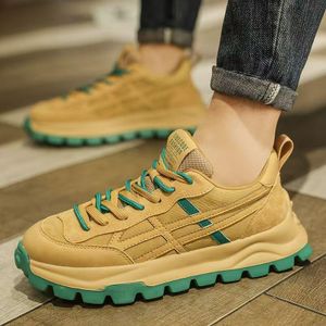 GLARPEBIE Chaussures décontractées pour hommes Baskets de mode pour hommes en rétro classique  - Marron