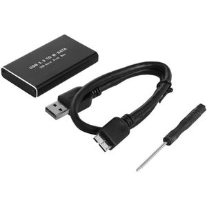 Boîtier SSD MSATA vers USB 3.0, Boîtier de stockage, Adaptateur pour SSD MSATA 30 x 50 mm / 30 x 30 mm