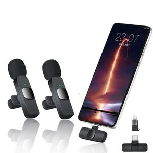 2 Microphone Lavalier Sans Fil Professionnel K9 pour telephone mobile